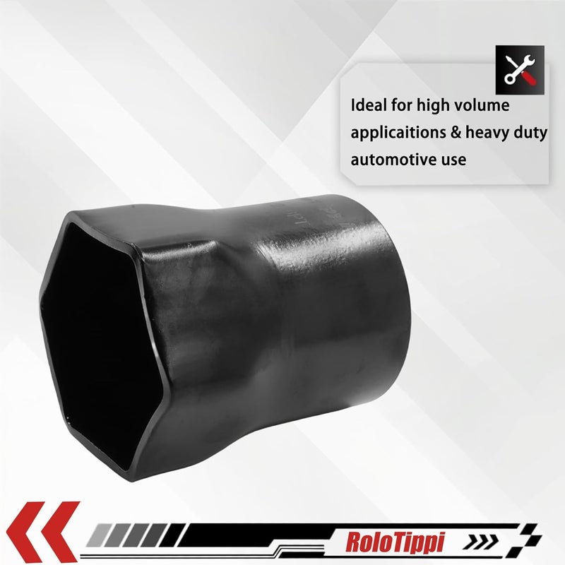 RoloTippi 2-1/2-Inch 6 Point Wheel Bearing Locknut Socket, 3/4-Inch Drive, for Axle Nut Socket, Remove and Install Wheel Bearing Nuts, Carbon Steel, Powder-Coated (2-1/2" 6PT, 3/4" Drive) - Image 5